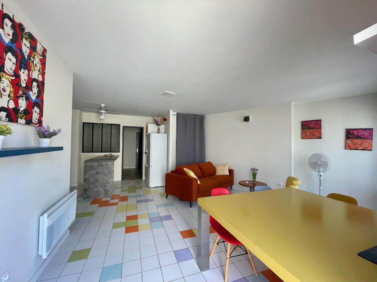 Appart Pop-Art Proche Autoroute, Plages Et Attractions, Wifi - Tv, Deco Stylee, Calme Bessan Zewnętrze zdjęcie